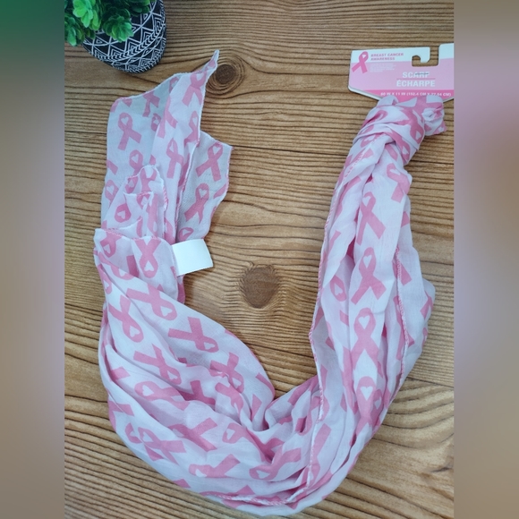 Breast Cancer Awareness Set Of 2 Bandanas And Scarf Set - Picture 8 of 11